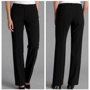 Lauren Ralph Lauren Women's Adelle Preppy Classic Casual Trousers Black Size 16